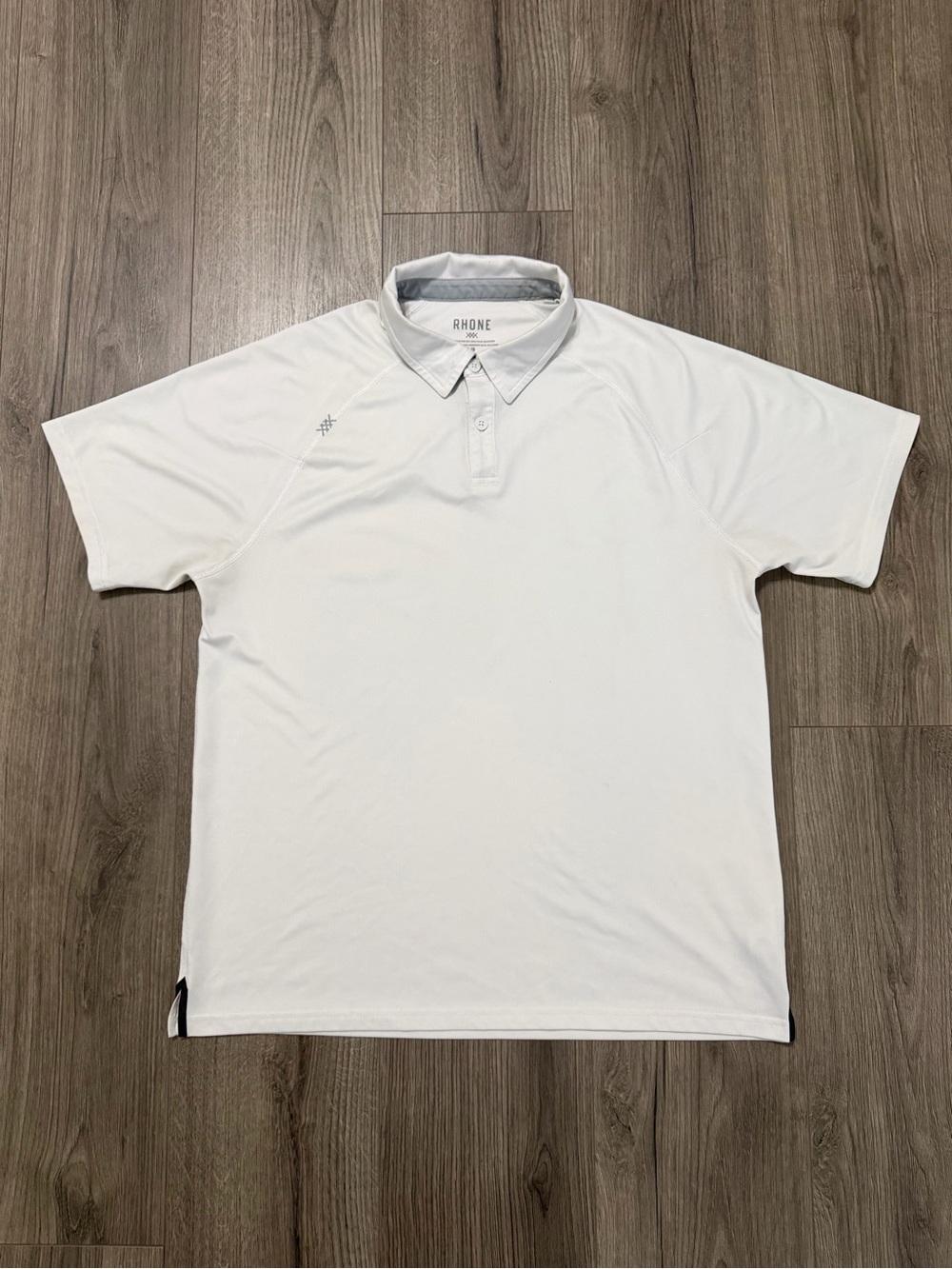 RHONE White Performance Polo Shirt